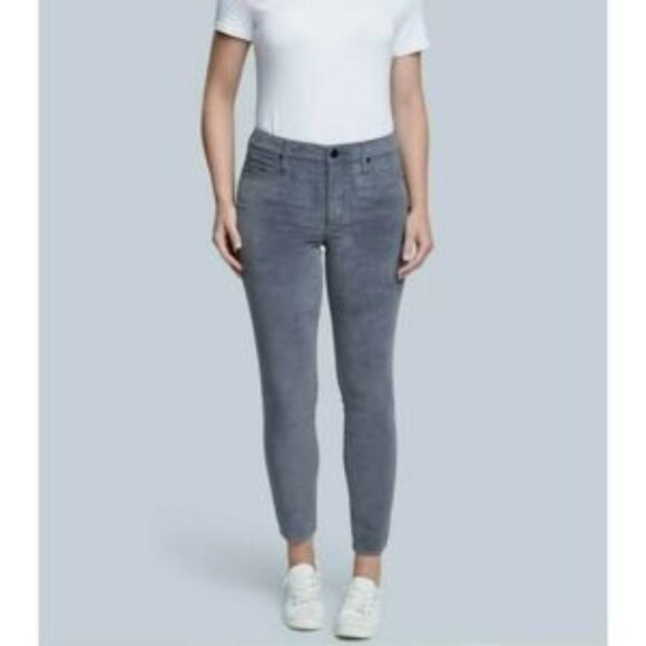 Seven7 Ultra High Rise Skinny Corduroy Pants Size 8 Gray - Picture 1 of 6